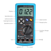 ILMU-1038 Multimeter DMM True RMS TRMS Auto-Ranging w/ USB Interface, Multi Meter Tester, AC/ DC Current Voltage Resistance Capacitance Diode - Instrulife