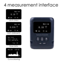 ILRM-330 Radiation Dosimeter Nuclear Medical Beta Gamma X Ray Detector Tester Metal Nuclear Geiger Counter with Alarm - Instrulife