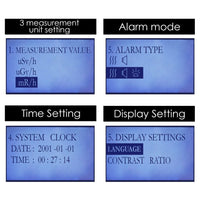 ILRM-332 Digital Nuclear Radiation Detector Dosimeter Geiger Counter Dose Device Monitor Portable with Dosage Rate Alarm - Instrulife