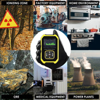 ILRM-391 Geiger Counter Nuclear Radiation Detector Handheld Dosimeter Beta Gamma X-ray Rechargeable Radioactive Monitor Tester Switchable 5 Dosage Units for Outdoor Industry Research and Personal Home Usage - Instrulife
