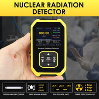 ILRM-391 Geiger Counter Nuclear Radiation Detector Handheld Dosimeter Beta Gamma X-ray Rechargeable Radioactive Monitor Tester Switchable 5 Dosage Units for Outdoor Industry Research and Personal Home Usage - Instrulife