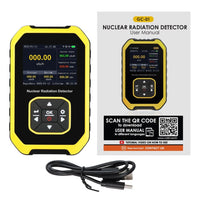 ILRM-391 Geiger Counter Nuclear Radiation Detector Handheld Dosimeter Beta Gamma X-ray Rechargeable Radioactive Monitor Tester Switchable 5 Dosage Units for Outdoor Industry Research and Personal Home Usage - Instrulife