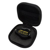 ILJL-248 20x Loupe 21mm Optical Glass Magnifier 6 LED Light & UV Light Mini Magnification Jeweller Black Frame Triplet Lens Jeweler Mechanics Photographer Hobbyist Coin Collector Arts & Crafts Machinist - Instrulife