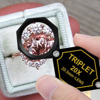 ILJL-252 20x Magnification 20.5mm Jeweler Gem Loupe Triplet Lens Magnifier Jewelry Optical Glass Great Professional Hobbyist Stamp & Coin Mechanics Machinists - Instrulife