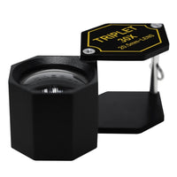 ILJL-253 30x Jeweler 20.5mm Gem Loupe Magnifiers Jewelry Triplet Lens Optical Glass Magnification For Professionals Hobbyists Stamp & Coin Mechanics Machinists - Instrulife