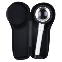 ILJL-310 10x Magnification Optical Glass Loupe Magnifier Double Lens Magnifying Jewelry Gem Tool 1/16inch & 0.5mm Scale - Instrulife