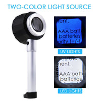 ILJL-310 10x Magnification Optical Glass Loupe Magnifier Double Lens Magnifying Jewelry Gem Tool 1/16inch & 0.5mm Scale - Instrulife