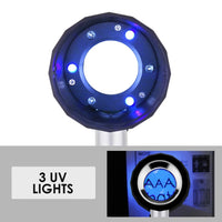 ILJL-310 10x Magnification Optical Glass Loupe Magnifier Double Lens Magnifying Jewelry Gem Tool 1/16inch & 0.5mm Scale - Instrulife
