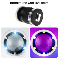 ILJL-375 Scale Loupe Magnifier 10x Magnification LED and UV Illumination Magnifying Glass for Jeweler, Gemstone, Coins and Stamp Collector, Watch Repair - Instrulife