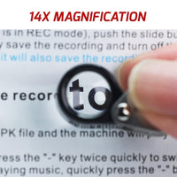 ILJL-403 14x Magnification Hasting Jewelry Mini Loupe Optical Glass Triplet Lens Stainless Steel Body Foldaway Pocket Magnifying Tool Stamp & Coin Hobbyists Watch Repair Mechanic - Instrulife