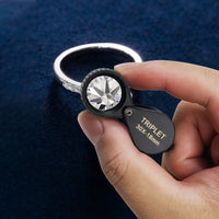 ILJL-451 Magnifier Mini Jeweler Loupe (10X / 20X / 30X) 18mm High-Quality Optical Triplet Lens Battery Free Inspection Ideal for Jewelers, Gemologists, Collectors and Repairs - Instrulife