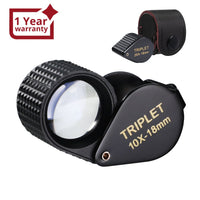 ILJL-451 Magnifier Mini Jeweler Loupe (10X / 20X / 30X) 18mm High-Quality Optical Triplet Lens Battery Free Inspection Ideal for Jewelers, Gemologists, Collectors and Repairs - Instrulife