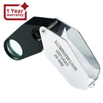 ILJL-782 10X Jeweler Loupe Magnifier + LED light, 18mm lens - Instrulife