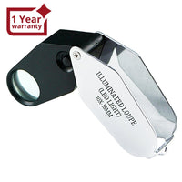 ILJL-782 10X Jeweler Loupe Magnifier + LED light, 18mm lens - Instrulife