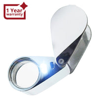 ILJL-783XX Mini 20x Magnifying Optical Glass LED Light Jeweler Loupe - Instrulife