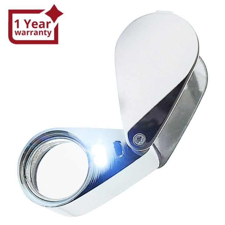 ILJL-783XX Mini 20x Magnifying Optical Glass LED Light Jeweler Loupe - Instrulife