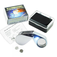 ILJL-783XX Mini 20x Magnifying Optical Glass LED Light Jeweler Loupe - Instrulife