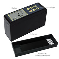 ILGM-247 Gloss Surface Reflection 0.1-200 GU Tester Meter 20° 45° 75° Rehargeable Reflectometer Triple Angles Degree Glossmeter for Ceramics Films Textiles Anodised Aluminium Paper Printed Material - Instrulife