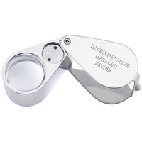 ILJL-785XX Portable 30x Magnifying Optical Glass LED Light Jeweler Loupe - Instrulife