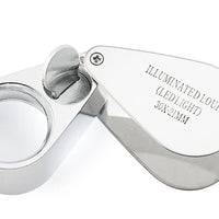 ILJL-785XX Portable 30x Magnifying Optical Glass LED Light Jeweler Loupe - Instrulife