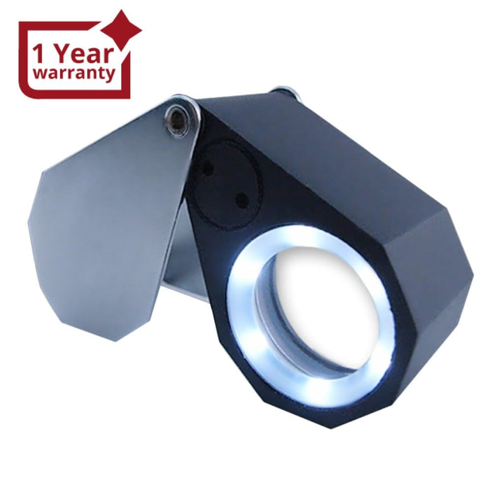 ILJL-781 Mini 10X Jeweler Loupe Magnifier + 6 LED light, 21mm lens - Instrulife
