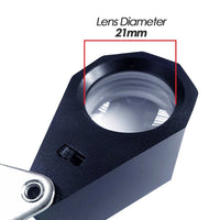 ILJL-781 Mini 10X Jeweler Loupe Magnifier + 6 LED light, 21mm lens - Instrulife