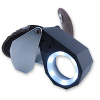 ILJL-781 Mini 10X Jeweler Loupe Magnifier + 6 LED light, 21mm lens - Instrulife
