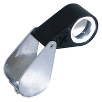 ILJL-18 Mini 10X Jeweler Loupe Magnifier + LED & UV light, 21mm lens - Instrulife