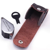 ILJL-783 20X Magnification 21mm l Lens Jeweler Loupe Magnifier + 6 LED light - Instrulife