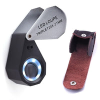 ILJL-783 20X Magnification 21mm l Lens Jeweler Loupe Magnifier + 6 LED light - Instrulife