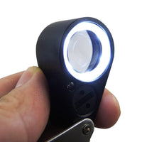ILJL-119 Mini Jeweler Loupe 20X Magnifier + LED & UV light 21mm lens - Instrulife