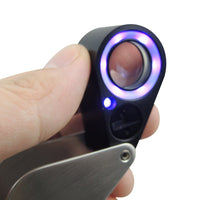 ILJL-46 Mini 30X Jeweler Loupe Magnifier + LED & UV light 21mm lens - Instrulife