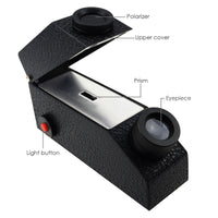 ILGR-827 0.01 nD Scale Division Gem Refractometer w/ Built-in LED Light + RI Oil - Instrulife
