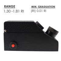 ILGR-827 0.01 nD Scale Division Gem Refractometer w/ Built-in LED Light + RI Oil - Instrulife