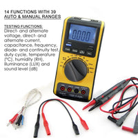 ILMU-866 5-in-1 Multimeter with LUX, dB, °C, RH, AC, DC - Instrulife