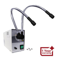 ILFI-737 Dual Metal Pipe Fiber Optic Halogen Illuminator - Instrulife