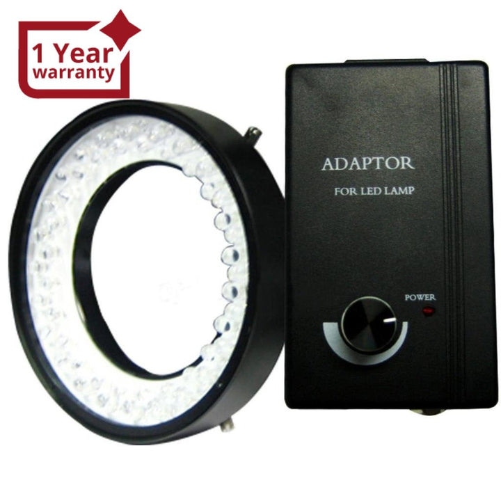 ILMI-738 48 LED Camera Microscope Ring Light (White Bulbs, 74mm max dia) - Instrulife