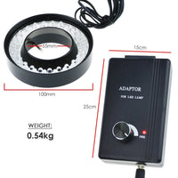 ILMI-739 48 LED Microscope Camera Ring Light Illuminator (60mm max dia) - Instrulife