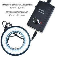 ILMI-739 48 LED Microscope Camera Ring Light Illuminator (60mm max dia) - Instrulife