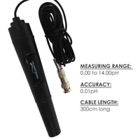 ILWQ-776 pH Electrode + 3m Cable + BNC Type Plug - Instrulife