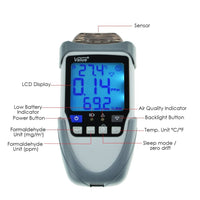 ILAQ-733 Formaldehyde HCHO Air Monitor Temperature Humidity Meter Gas Detector - Instrulife