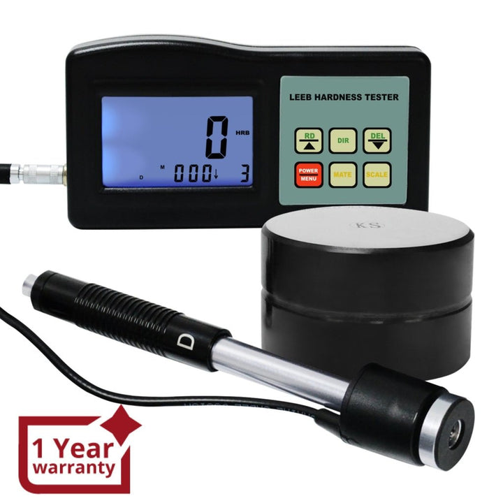 ILHT-6560 Leeb Hardness Meter Tester 200-900 HLD Metals Durometer D Type Impact Measurement Gauge Test Kit (HRB HRC HV HB HS HL) for Solid Aluminum Steel Iron Bronze 9 Materials - Instrulife