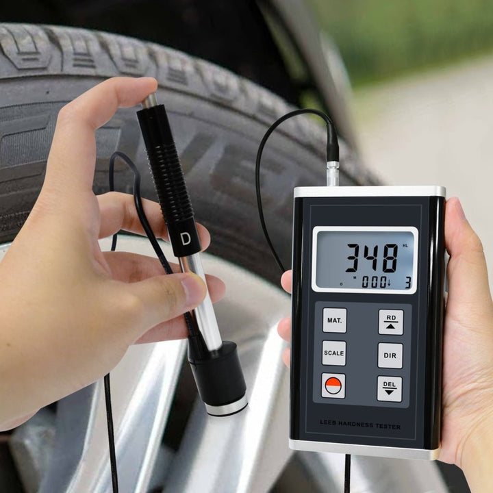 ILHT-6580 Leeb Hardness Meter Tester 170-960 HLD Metals Durometer D Type Impact Measurement Gauge Test Kit (HRB HRC HV HB HS HL) for Solid Aluminum Steel Iron Bronze 9 Materials - Instrulife