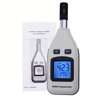 ILTH-238 Handheld Digital Humidity & Temperature Meter 0~100% RH/ -30~70°C (-22~158°F) LCD Display Backlight Moisture Thermo Hygrometer Thermometer Small Tester Gauge for Home Kitchen Indoor Outdoor - Instrulife