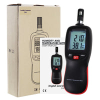 ILHT-278 Digital Humidity Temperature Meter Psychrometer Thermo-Hygrometer 999 Sets Data Storage with Dew Point and Wet Bulb Temperature Measurement Dual Display Portable Tester - Instrulife