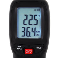 ILHT-278 Digital Humidity Temperature Meter Psychrometer Thermo-Hygrometer 999 Sets Data Storage with Dew Point and Wet Bulb Temperature Measurement Dual Display Portable Tester - Instrulife
