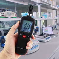 ILHT-278 Digital Humidity Temperature Meter Psychrometer Thermo-Hygrometer 999 Sets Data Storage with Dew Point and Wet Bulb Temperature Measurement Dual Display Portable Tester - Instrulife
