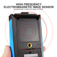 ILHU-382 Non-Destructive Digital Moisture Meter Colored LCD Screen Pinless Wood Moisture Tester for Drywall / Masonry / Softwood / Hardwood with Alarm Function - Instrulife