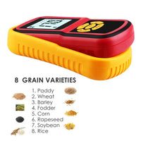 ILMM-814 Portable Digital Grain Moisture Meter, Compact High Quality Rice Corn Wheat Tester Analyzer- Range 5~30%, Temperature Humidity Measure - Instrulife
