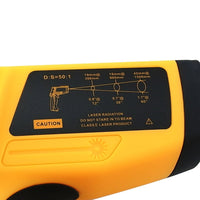 ILTH-803A 50:1 Non-contract IR Infrared Laser Thermometer -30~1150°C/ -22~2102°F 0.1~1EM Pyrometer, Digital Professional Instant Read Hand Held Laser IR Temp Meter for Cooking/ Automotive/ Industrial/ Lab - Instrulife